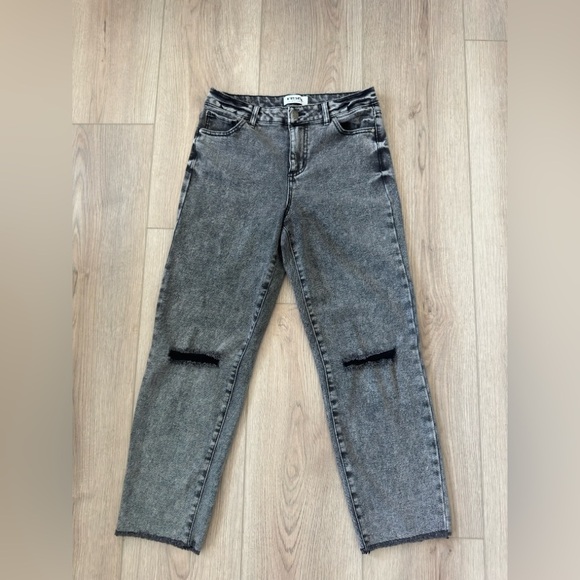 RSQ Women's Distressed Gray High rise Straight Leg Jeans 👖 - Picture 1 of 10